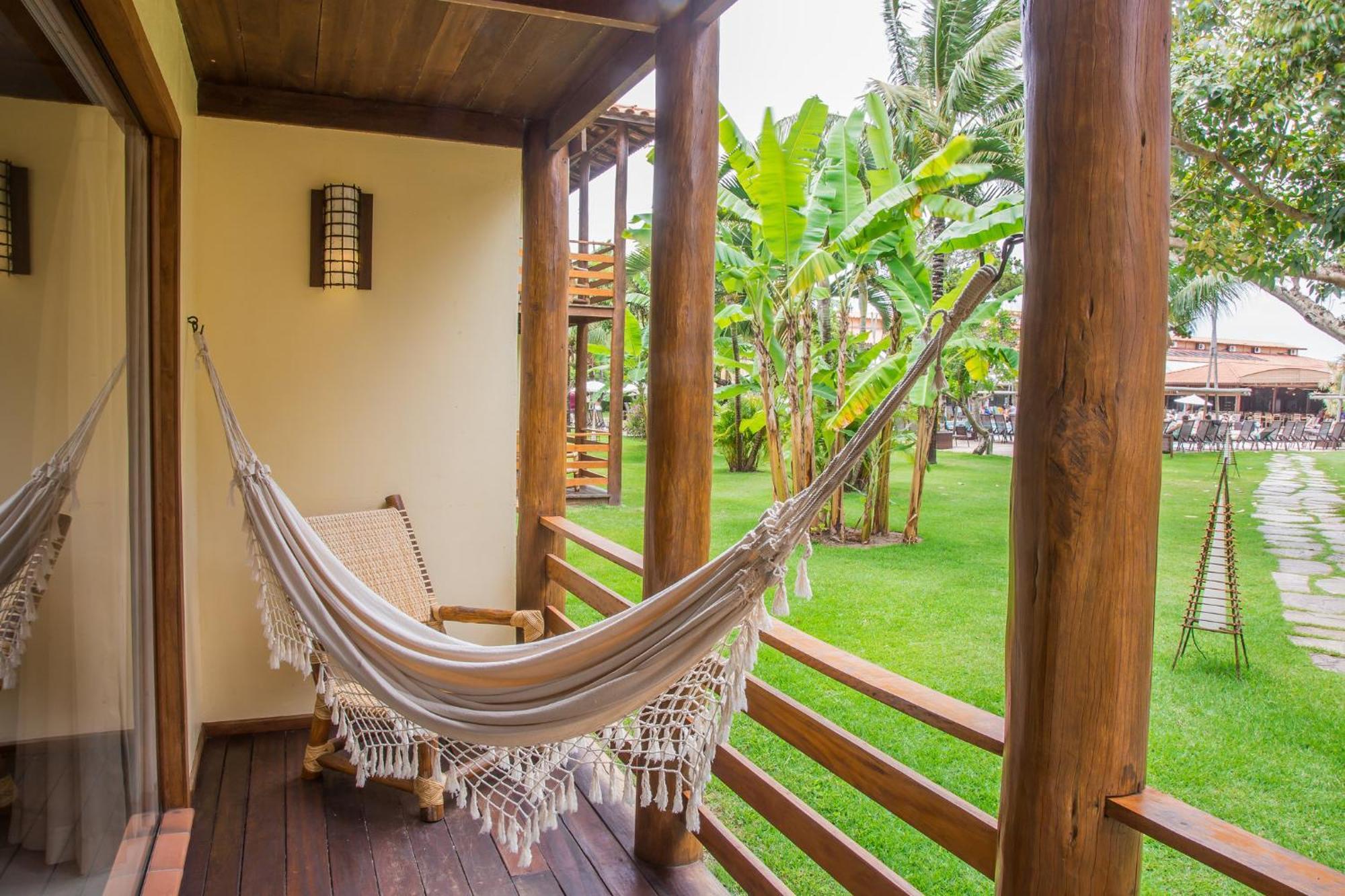 La Torre Resort All Inclusive Porto Seguro Kültér fotó A hammock on a balcony