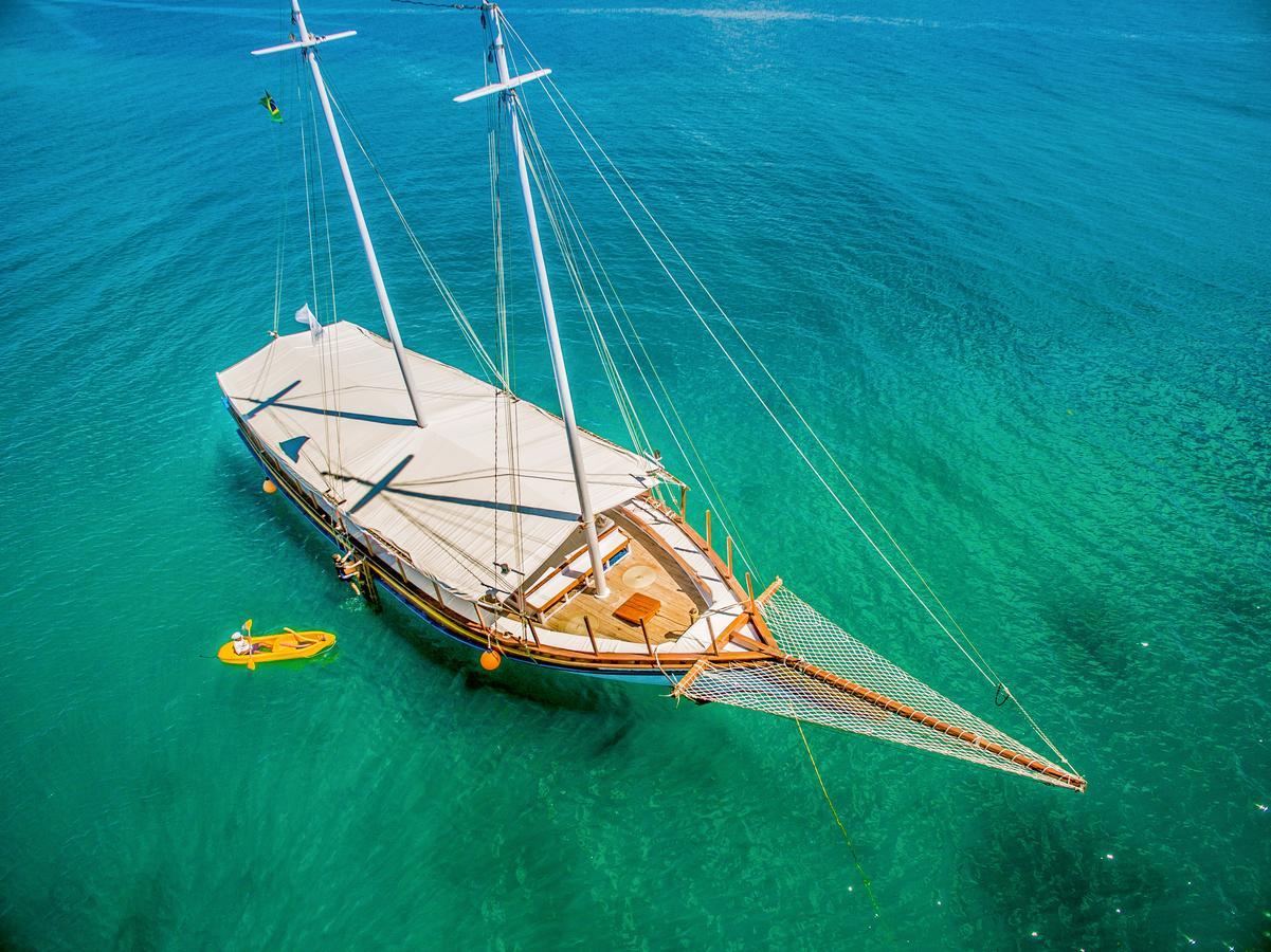 La Torre Resort All Inclusive Porto Seguro Kültér fotó Aerial view of a yacht in the Bay of Kotor